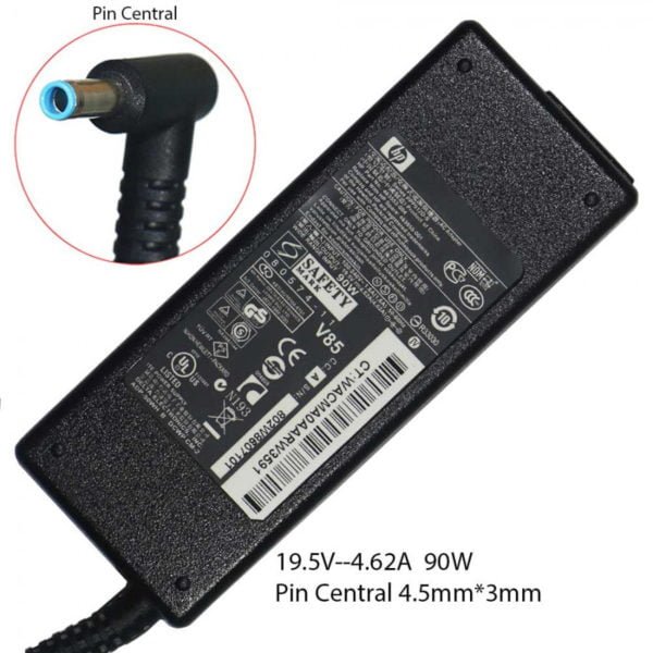 Alimentatore 19.5V 4.62A 90W Per HP ENVY 17-j010us, Spinotto 4.5x3.0mm, Nuovo Generico.