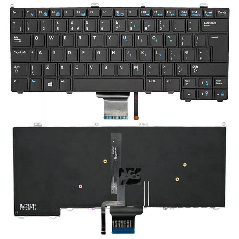 Dell Latitude E7240 E7440 UK Backlight Keyboard SVP Technologies