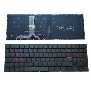 Keyboard for Lenovo Legion Y520 Y520-15IKB Y720 Y720-15IKB Series red Font, Frameless, with Backlight Y520