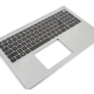 LAPTOPAMY Dell Inspiron 3510/3511/3515/3520/3525 Palm rest with Backlight Keyboard - 0HM1XV - Silver