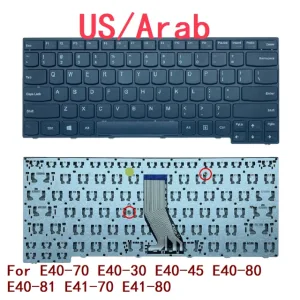 Laptop Keyboard for Lenovo E40 70 E40 30 E40 45 E40 80 E40 81 E41 70 E41 80