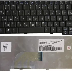 Keyboard for mp-08b43us-698 black unframed