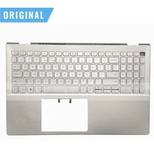 New Original 06XCC3 for Dell Inspiron 15 5501 5502 5504 5505 Palmres Cover with US Backlit Keyboard 6XCC3 Silver